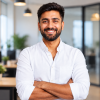 Confident Professional in Modern Office